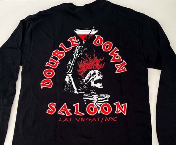 Long sleeve shirt with the double down saloon logo on the back