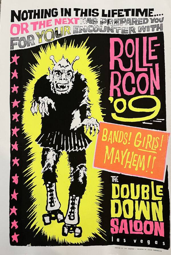 Rollercon '09 Poster by Art Chantry